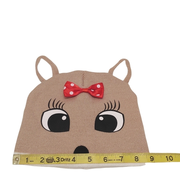 Kids Mudd trapper hat/Christmas Rudolph Winter Beanie hat lot of 2. - Picture 6 of 11